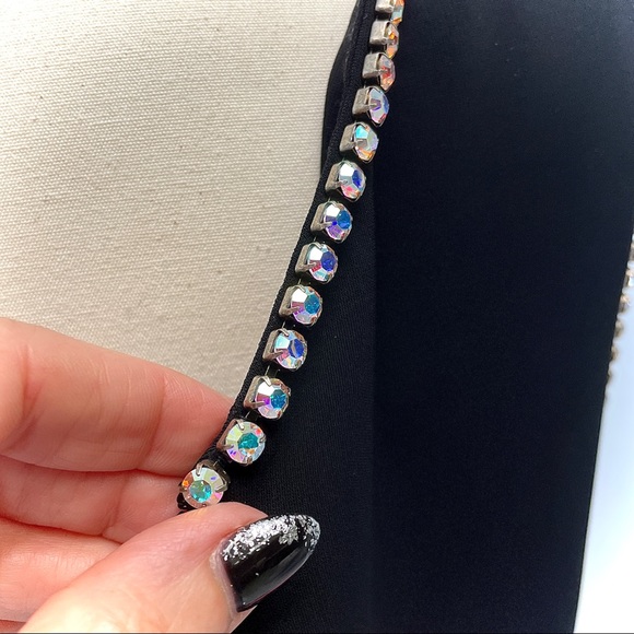 GUCCI Black Bow Gem Gown Dress 515119 Size S 4 6 - Picture 8 of 13